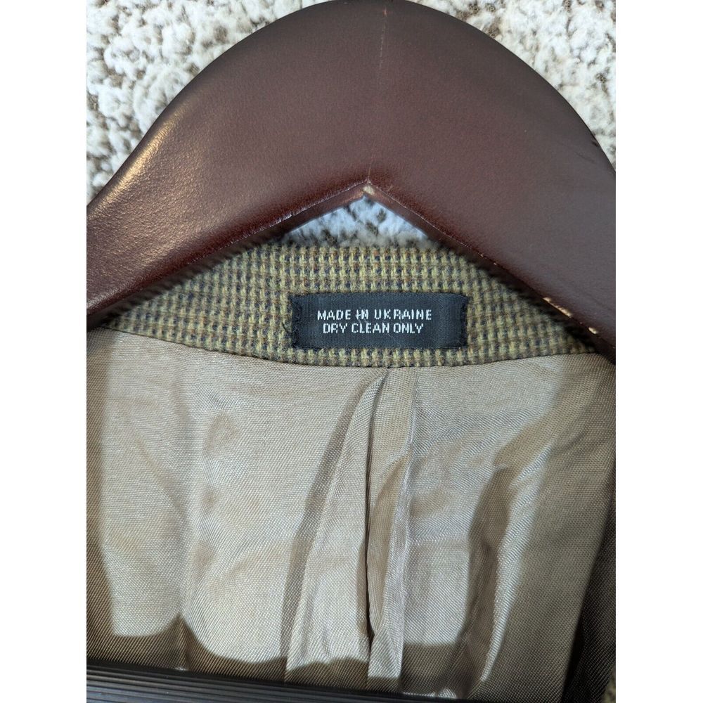 Robert Stock Mens Sports Coat Blazer Size 46R Wool/Camel Hair Blend Ukraine Made - Picture 9 of 15